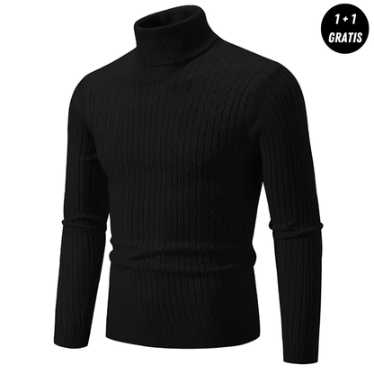 Ciepły sweter Strickpullover z Rollkragenem - ENZO
