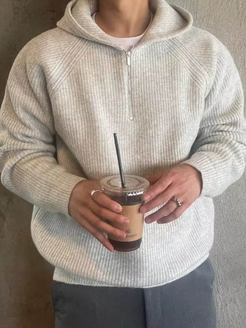 CAELAN – Stylowa bluza z kapturem i podwójnym zamkiem błyskawicznym