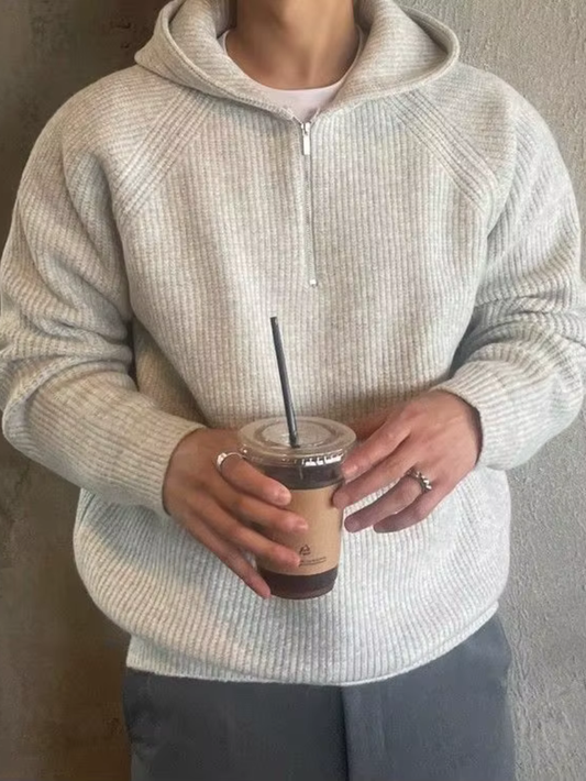 CAELAN – Stylowa bluza z kapturem i podwójnym zamkiem błyskawicznym